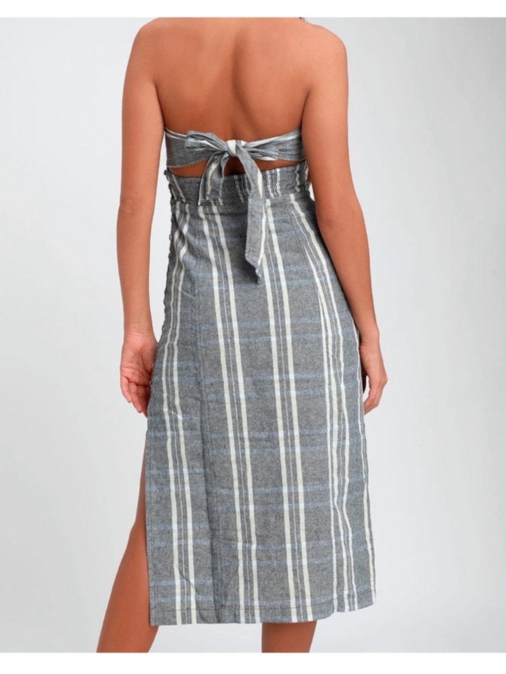 FREE PEOPLE STRAPLESS MIDI DRESS - Picture 2 of 13